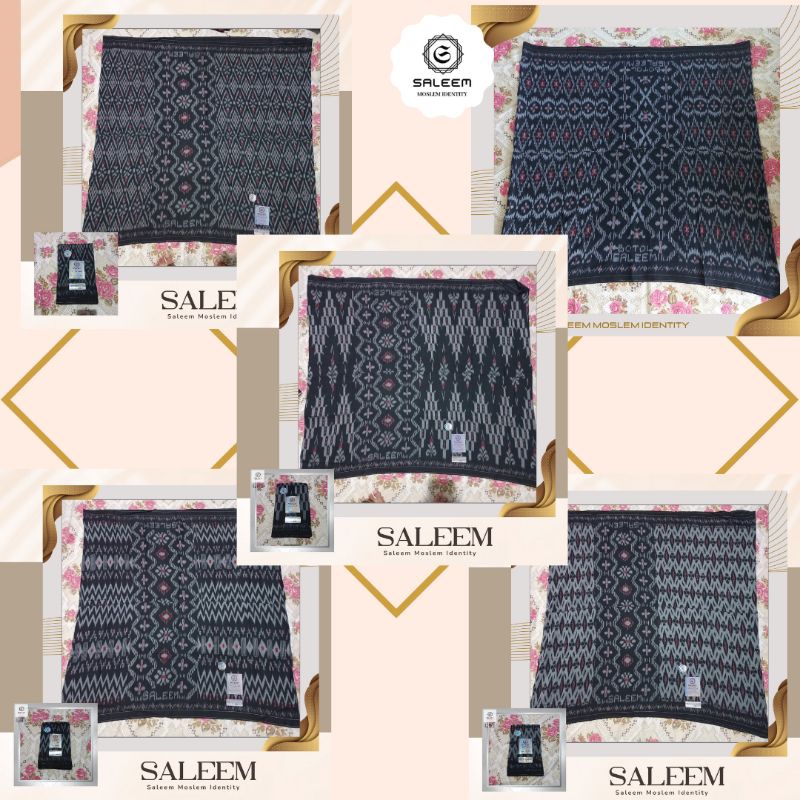 SARUNG GOYOR HITAM, BOTOL SALEEM, TENUN ASLI ATBM - SARUNG GOYOR BUKAN PRINTING