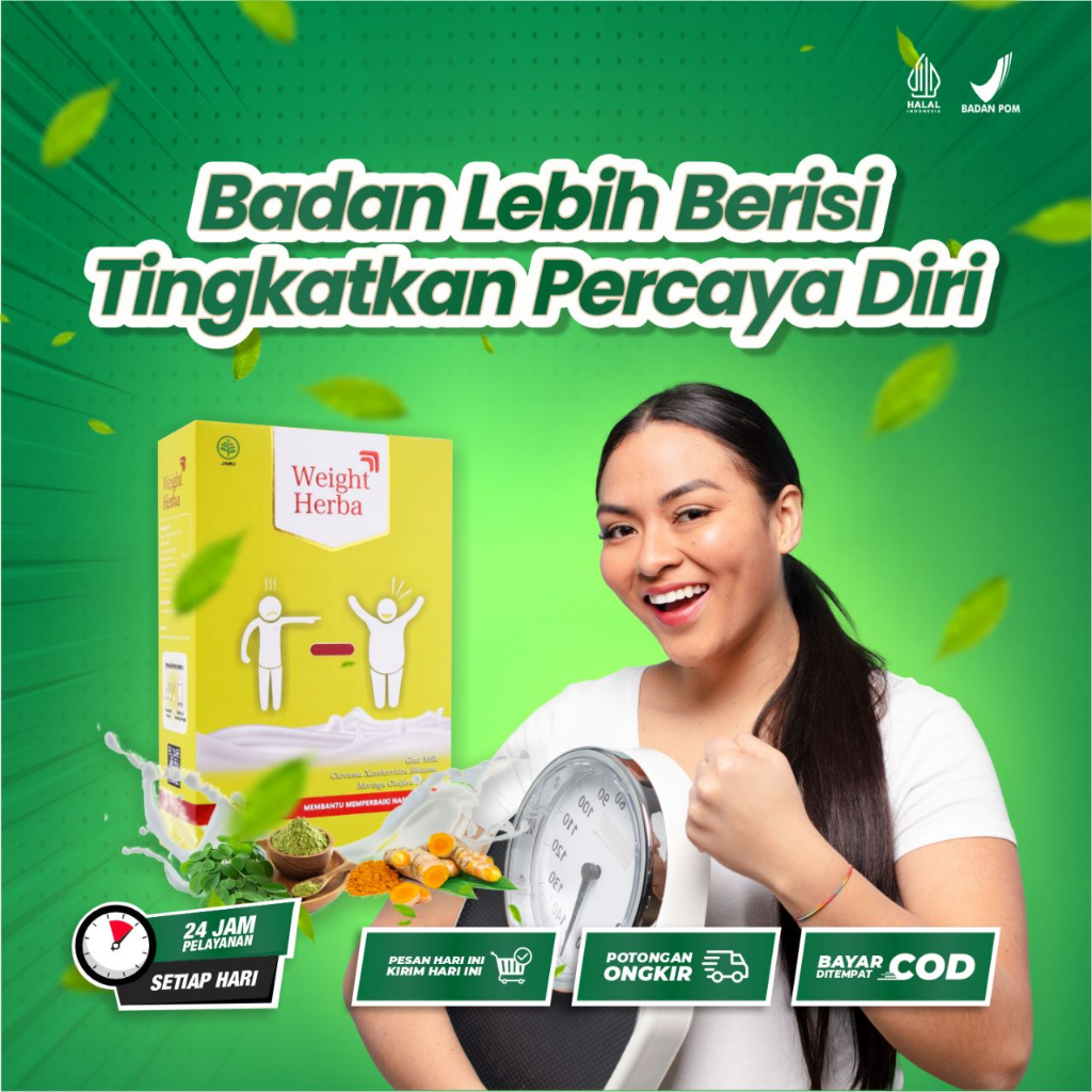 

Weight Herba - Susu Penambah Berat Badan Lebih Berisi Tingkatkan Percaya Diri