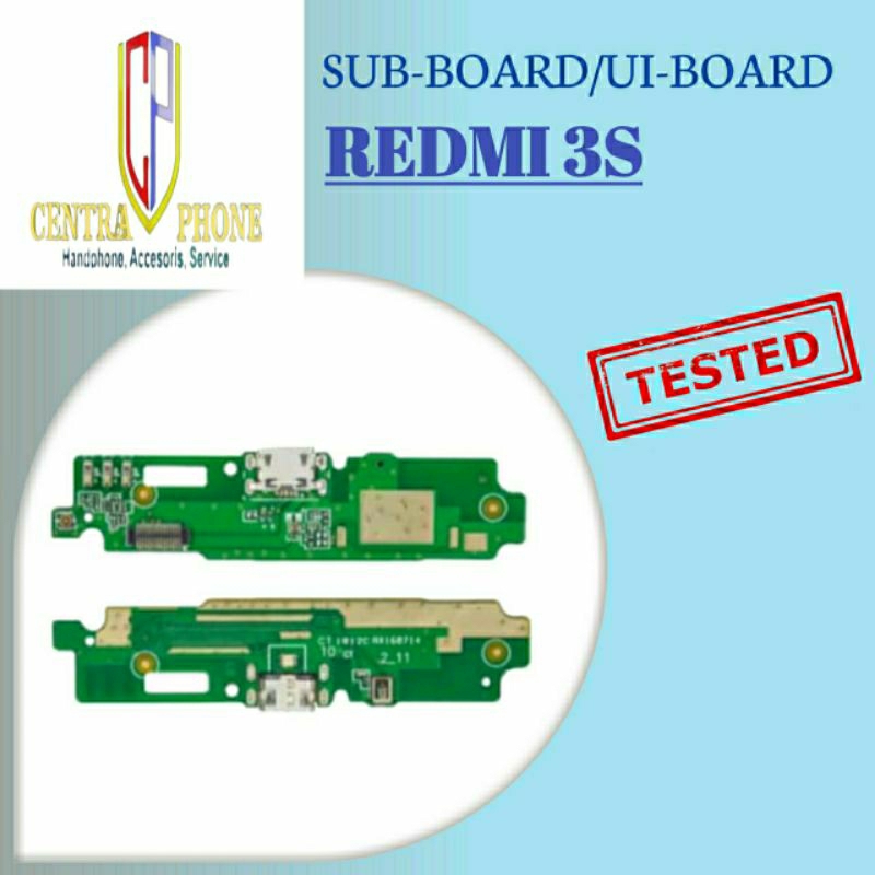 SUB BOARD/PAPAN CAS REDMI 3S