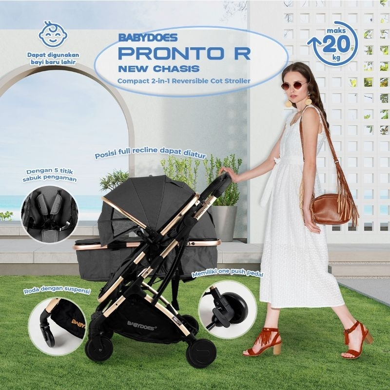BabyDoes CH-TR- 2222 SN Pronto R Kereta Dorong Bayi / Stroller Babydoes Pronto R