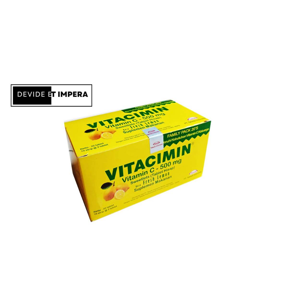 Vitacimin 1 box isi 20 kaplet / vitamin C