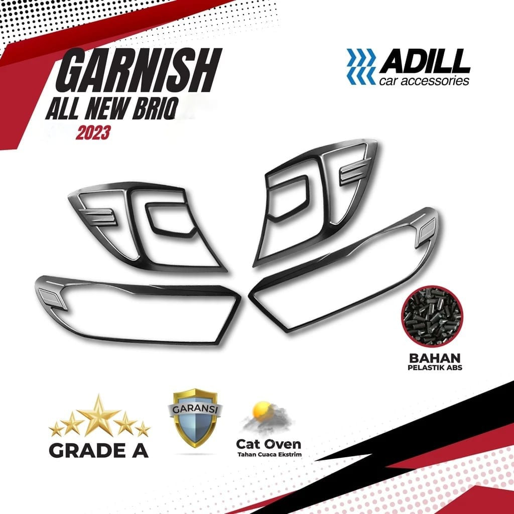 Paket Garnish Depan Belakang Brio 2018- 2022