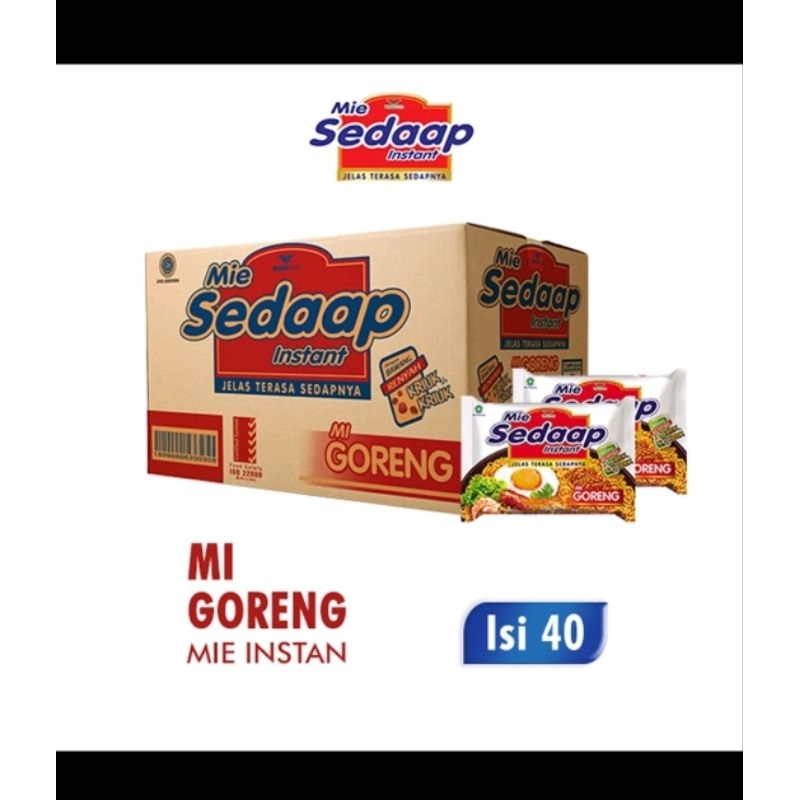 

MIE SEDAP GORENG 1KARTON ISI 40