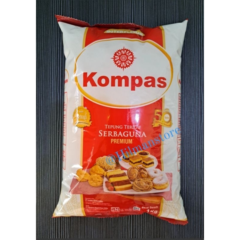 

KOMPAS Tepung Terigu SERBAGUNA PREMIUM 1Kg