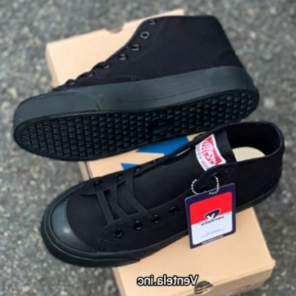 Sepatu Ventela Basic High All Black Sepatu HItam