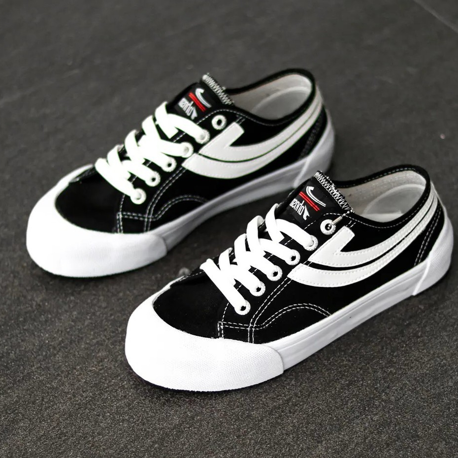 Jonson Sepatu Black white/Hitam putih Galaxy Pro Low