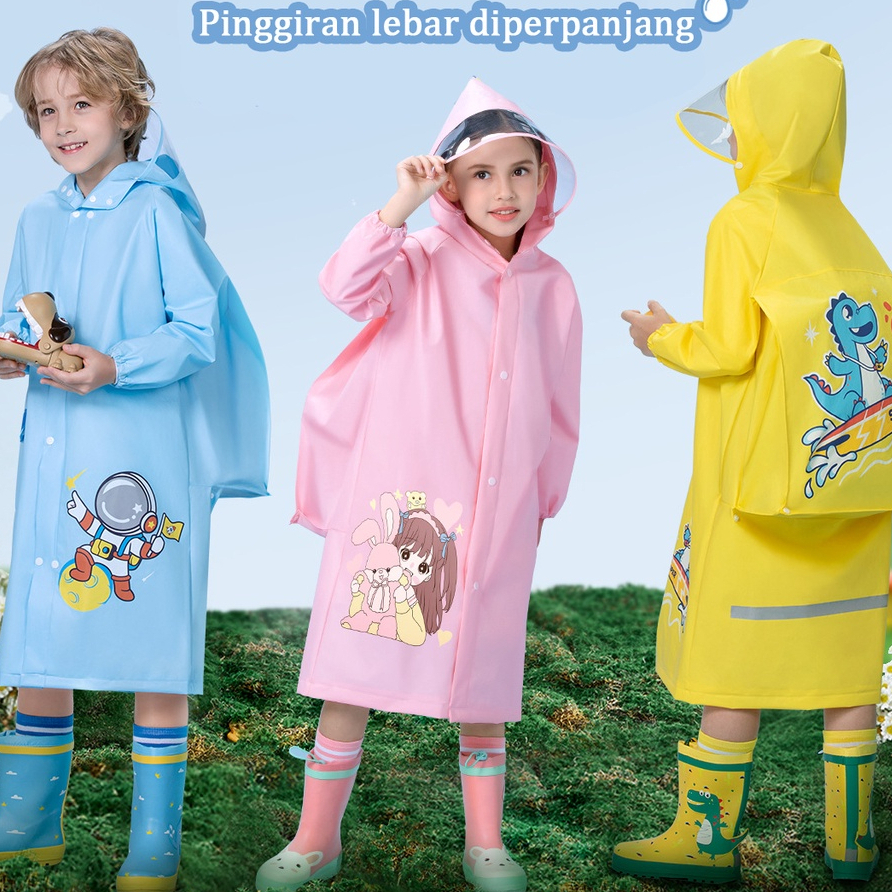 Jas Hujan Anak Sekolah Tk Sd Smp Mantro Kid Premium Karakter Lucu Gemes Js Imut Ank Kecil Mantrol Ma