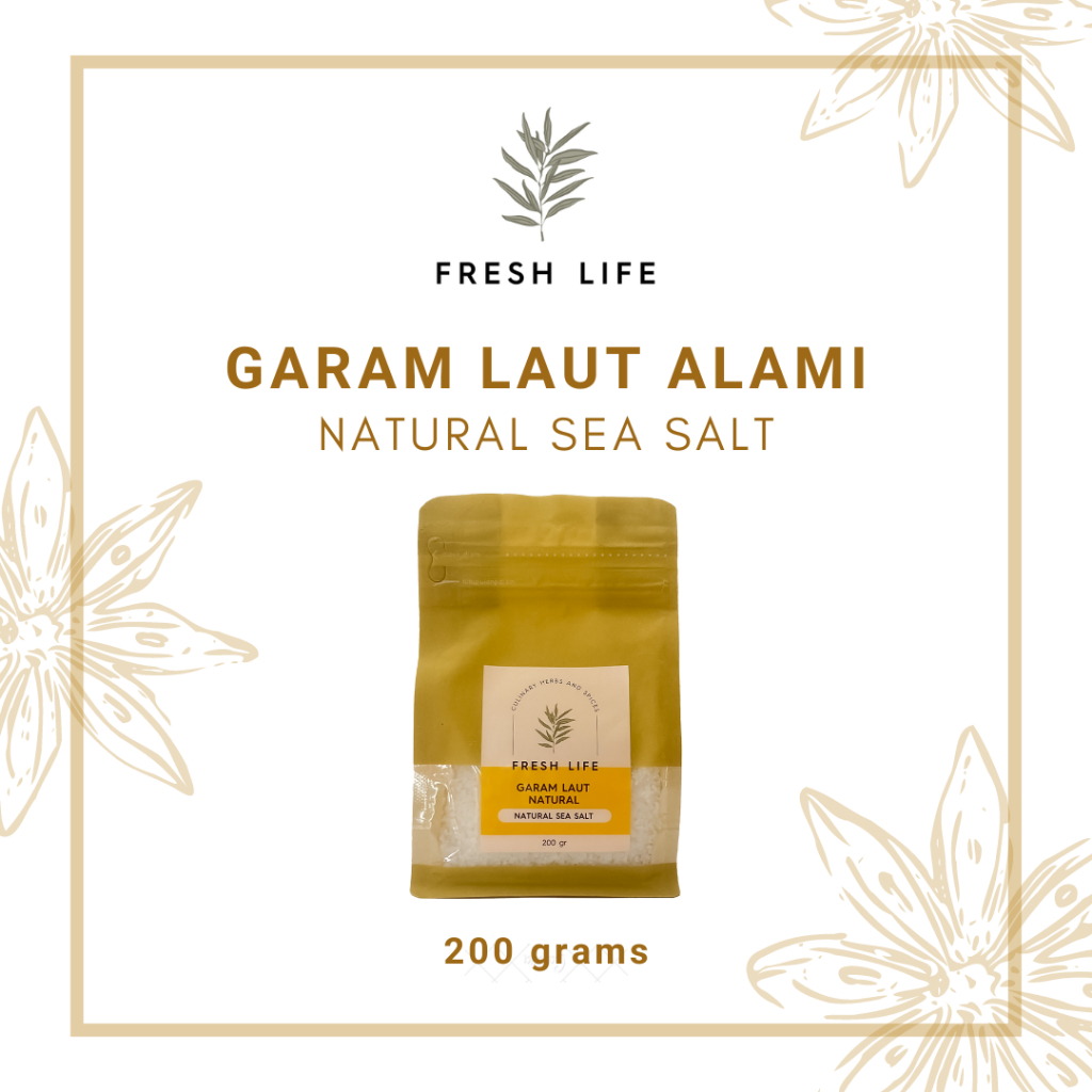 

Garam Laut Natural (Natural Sea Salt) Fresh Life 200 gr