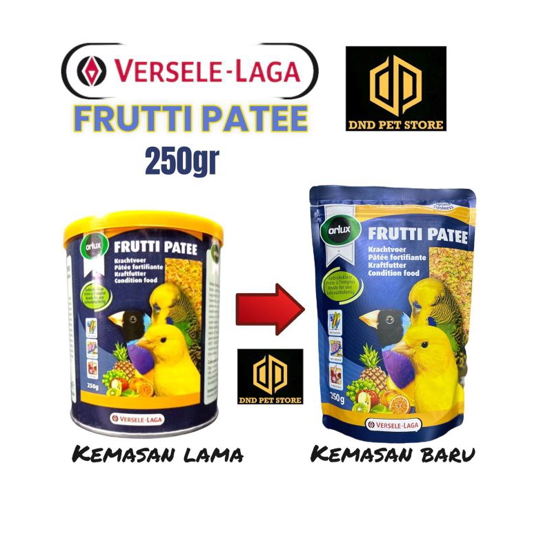 Pakan Burung FRUTTI PATEE VERSELE LAGA extra fooding pakan burung kenari, finch, gould amadine