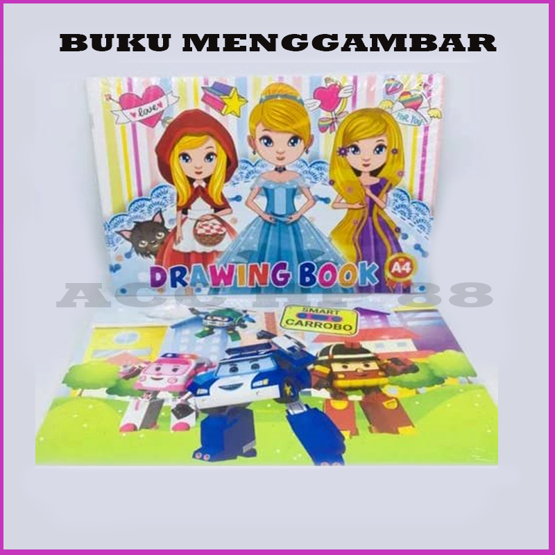 

Acchp Buku Menggambar / Drawing Book isi 1 (1 pcs motif campur )