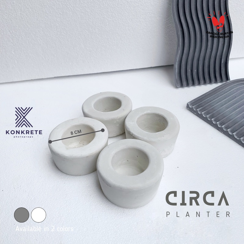 Pot Sukulen Circa Konkrete Photoprops Dekorasi Taman Estetik Concrete Pot Planter Indoor Pot Beton B