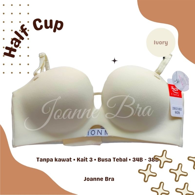 Elena Bra Robot Premium Half Cup Busa Tebal E 292162 - 34B - 38B - Bra Kait 4 Setengah Cup B Sedang 