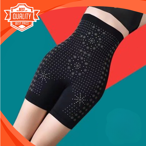 Korset Celana Wanita Pelangsing Bahan Infrared Nylon Haightwaist Shaper Pants Bengkung Instan Babat 