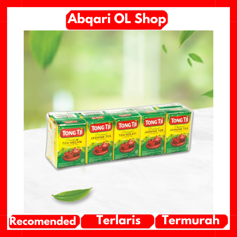 

BONUS GELAS CANTIK Tong Tji Premium Jasmine Tea ( Teh Seduh ) 9gr Dapat 1 Pak Isi 50 Pcs