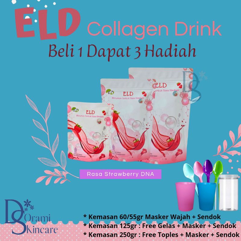 ELD Collagen Drink Strawberry DNA Salmon