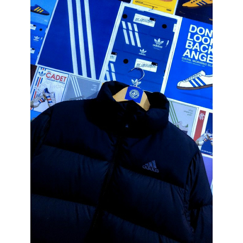 Bulu Angsa Jacket "Adidas" Climalite Series Black On Black