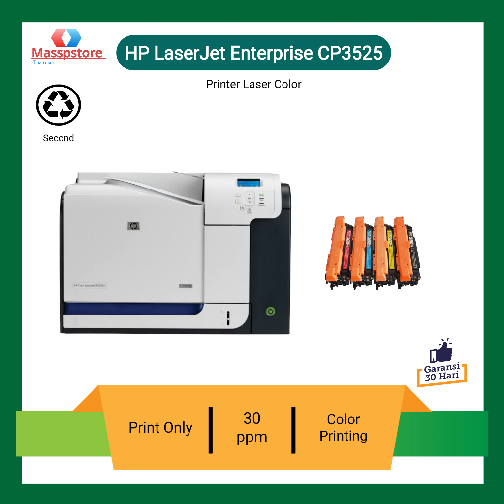 Printer Hp color laserjet CP3525dn Printer Laser Color