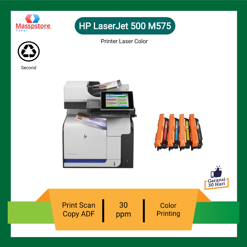 Printer Hp LaserJet 500 Color MFP M575 Print Scan Copy f4