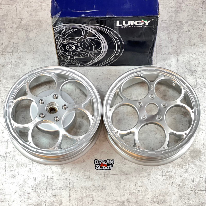 Velg CNC Luigy W125 CS-01 V2 Silver Ring 12 Vespa Matic Sprint Primavera S LX