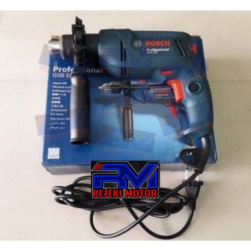 Mesin Bor Tembok Bosch GSB 550 GSB550 Professional Impact Drill Mesin Listrik