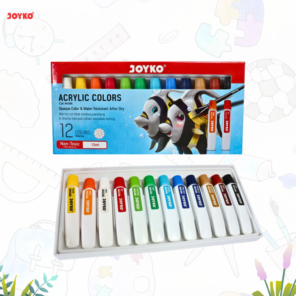 

CAT ACRYLIC ACC-12ML-12C / CAT AKRILIK / CAT WARNA ACRYLIC ACC-12ML-12C (SET)