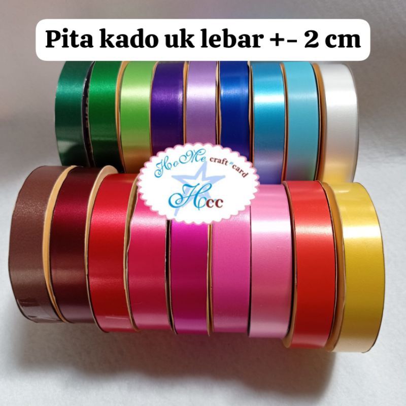 

Pita kado plastik lebar 2cm / pita jepang