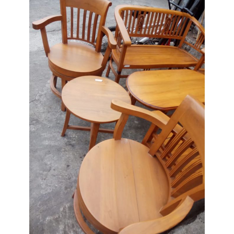 Kursi Kayu Teras - Kayu Jati - Zaitin_Craft