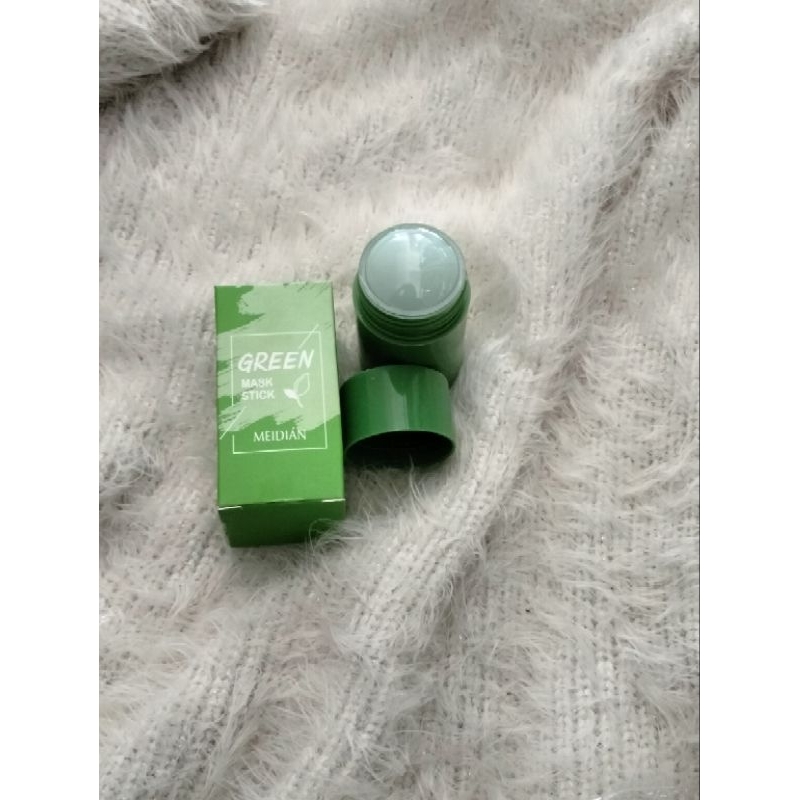 Green mask stick meidian masker wajah untuk komedo dan minyak
