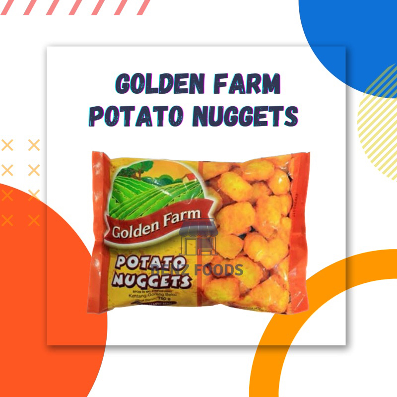 

Golden Farm Potato Nuggets 750gr Kentang Frozen Tater Tots