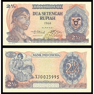 Uang Kuno INDONESIA 2 1/2 Rupiah 1968