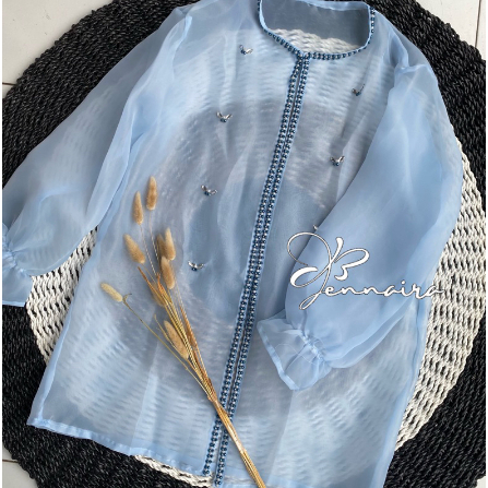 Kekinian Outer Organza Premium/Baju Atasan Wanita/Baju Pesta