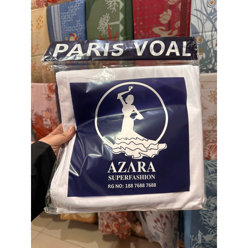 kerudung sekolah paris voal putih