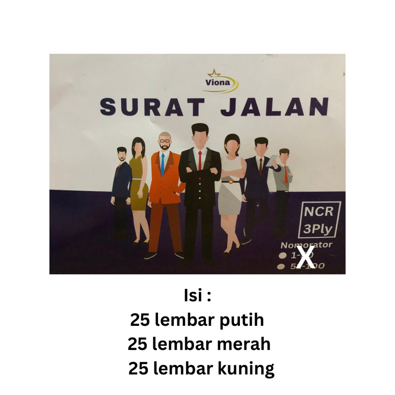 

Nota surat jalan 3 ply isi 25 lembar