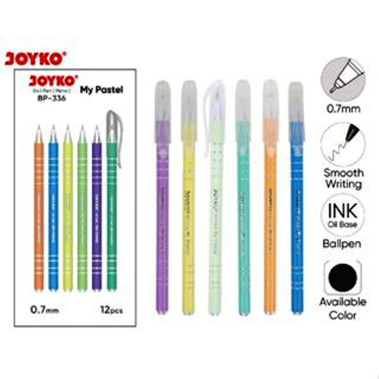 

Joyko Pena BP-336 MyPastel 0.7mm Hitam/ballpoint pulpen ballpen bolpen
