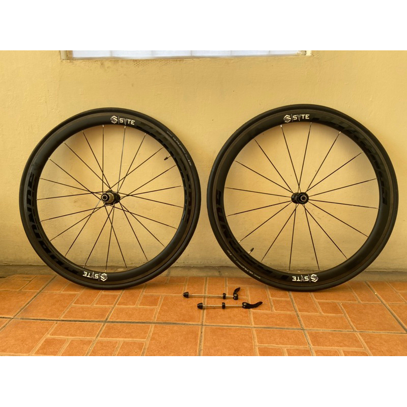 Wheelset Carbon Syte 700C Rimbrake copotan baru