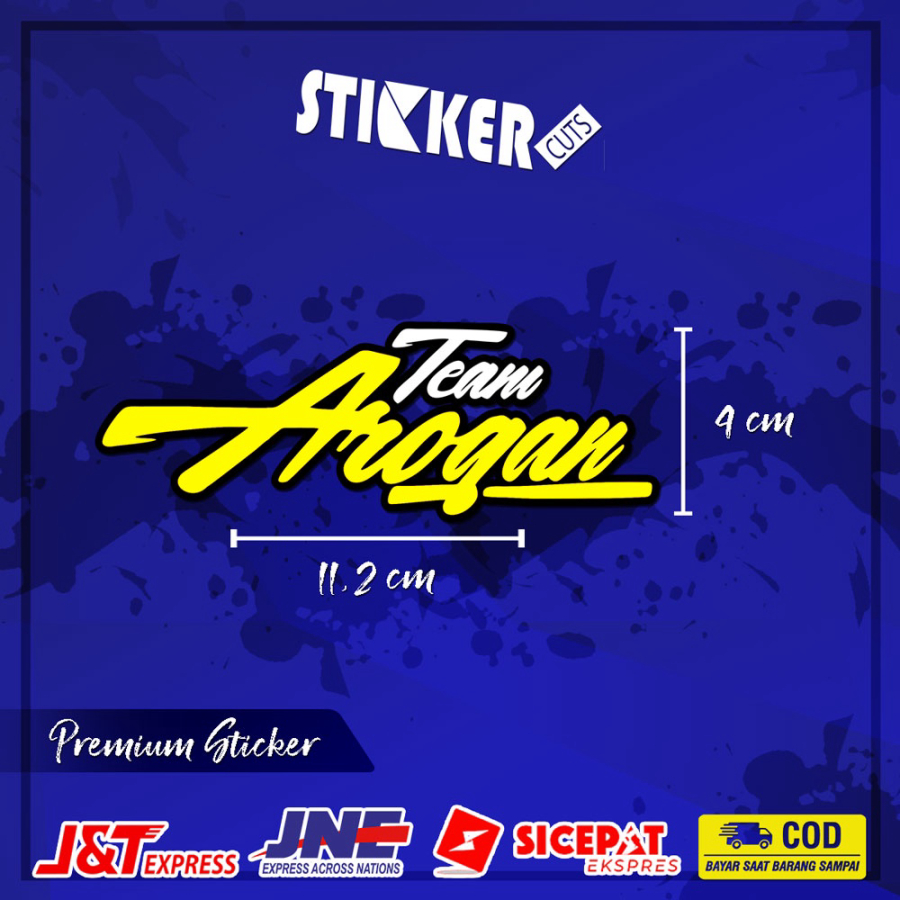 STICKER CUTTING TARGN TEAM AROGAN / STIKER MOTOR VESPA SCOOPY AKSESORIS  MATIC 4 FREE CUSTOM