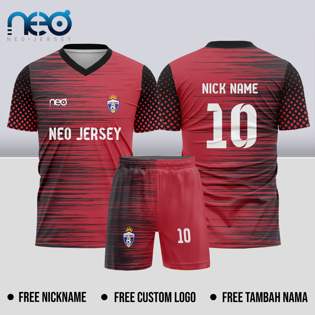[NeoJersey] Baju Futsal Keren Baju Bola Keren Free Nama Free Nomor Free Logo 006