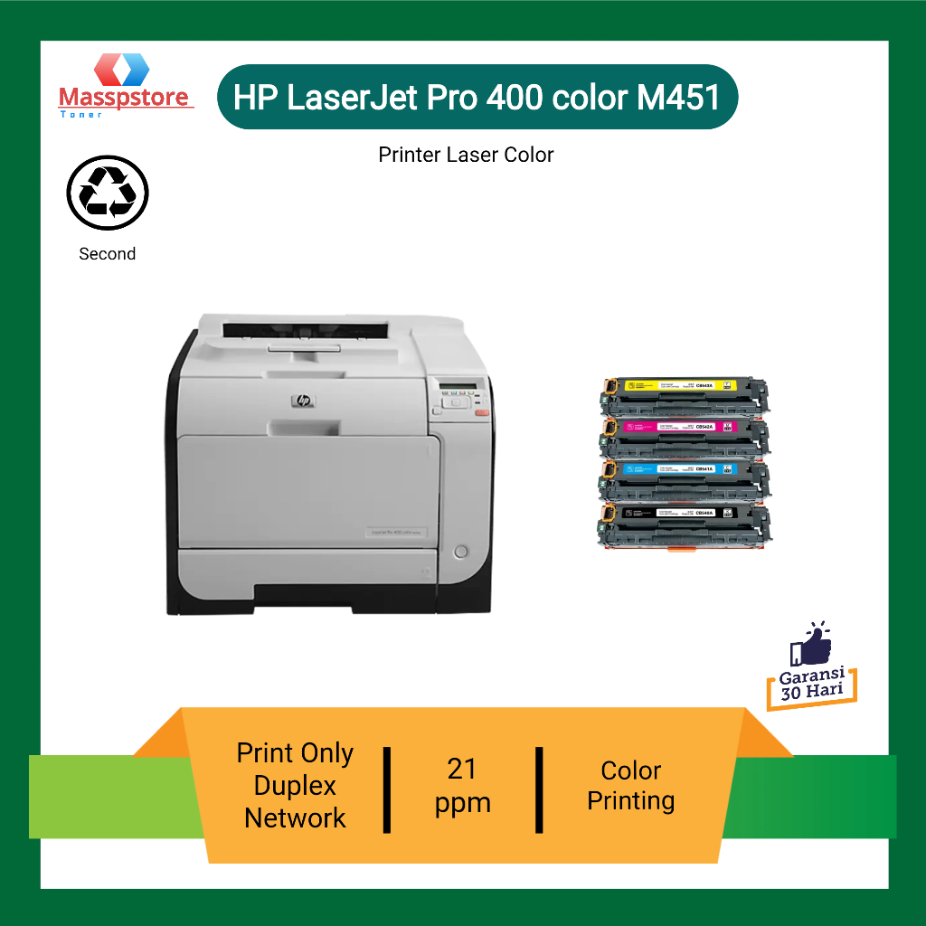 Printer Hp LaserJet Pro 400 color M451dn Printer cocok cetak Undangan, brosur