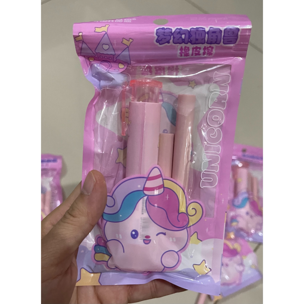 

penghapus refill cetek motif unicorn