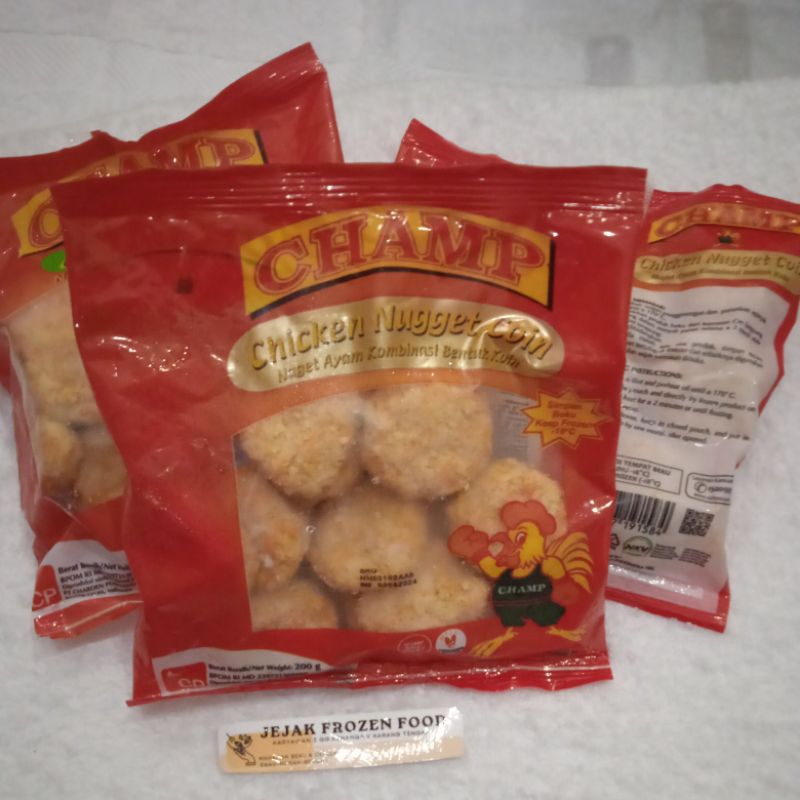 

CHAMP Chicken Nuget 200gr isi 15pcs