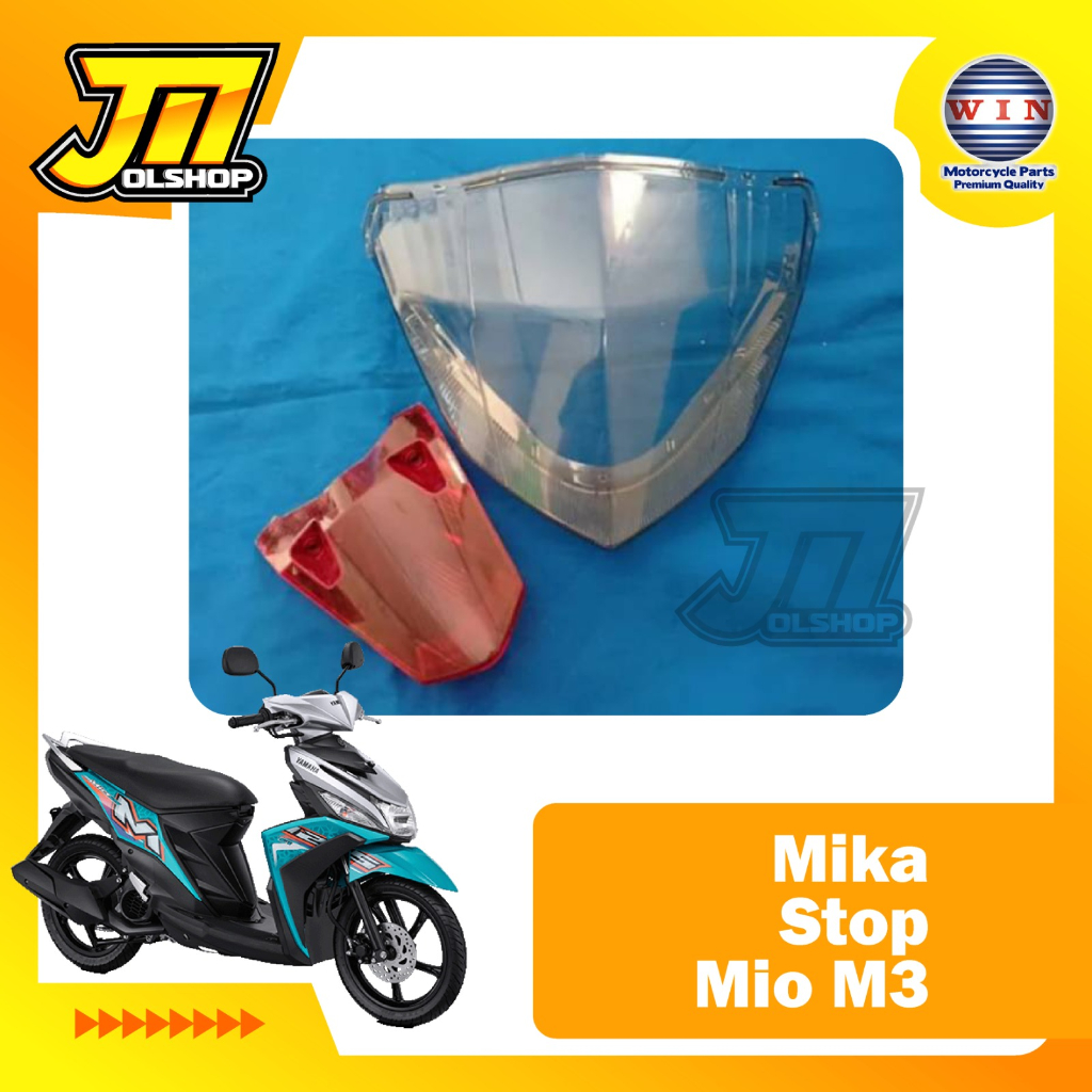 Mika Stoplamp Yamaha Mio M3 Merk WIN 1 Set + Mika Sen Belakang
