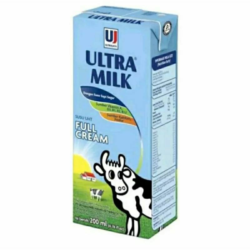 

Ultra Milk Susu UHT Rasa Plain 200ml