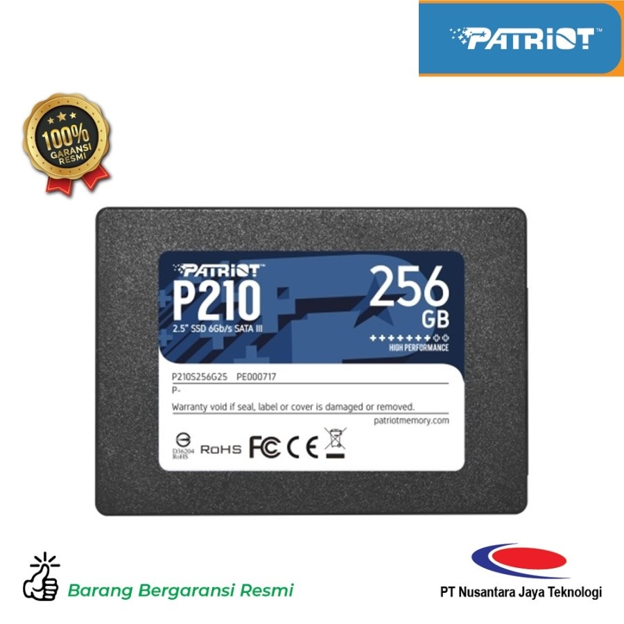 PATRIOT SOLID STATE DRIVE SATA 256G P210S256G25 256GB SSD PC Laptop Notebook