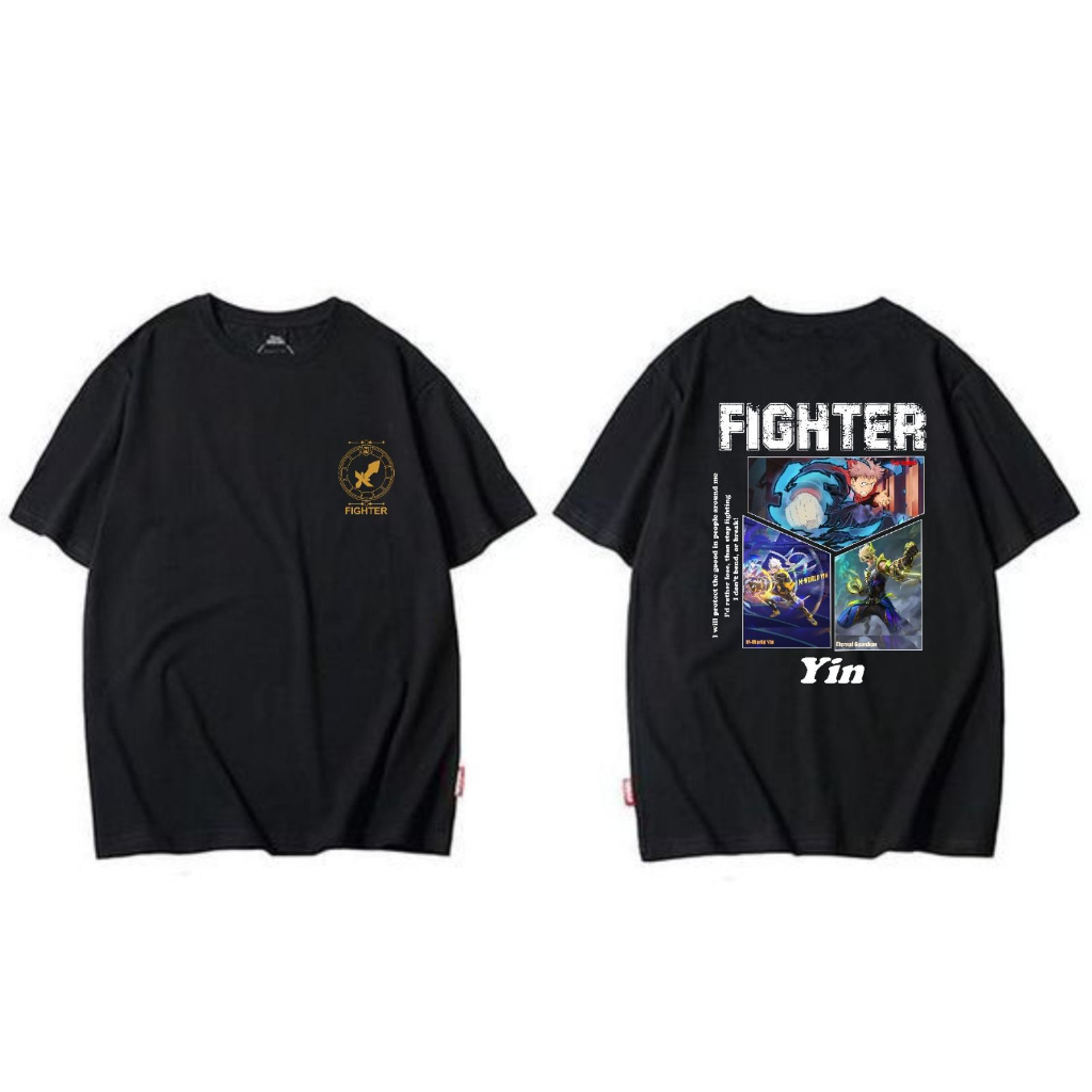 KAOS HERO MLBB YIN PREMIUM QUALITY BAJU GAMING MOBILE LEGENDS ANAK DAN DEWASA UNISEX