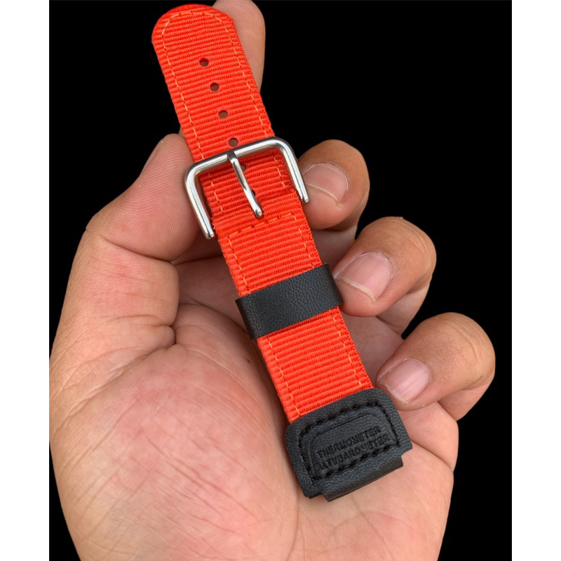 strap tali jam tangan casio gshock kanvas nylon aftermarket oren