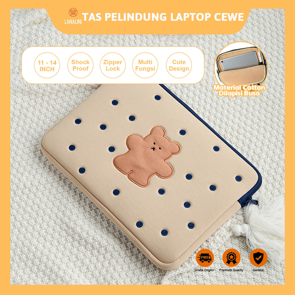 Sleeve Tas Sarung Briefcase Material Katun Lembut Laptop Acer Swift Aspire Slim Flip 12" 13" 14" 15"