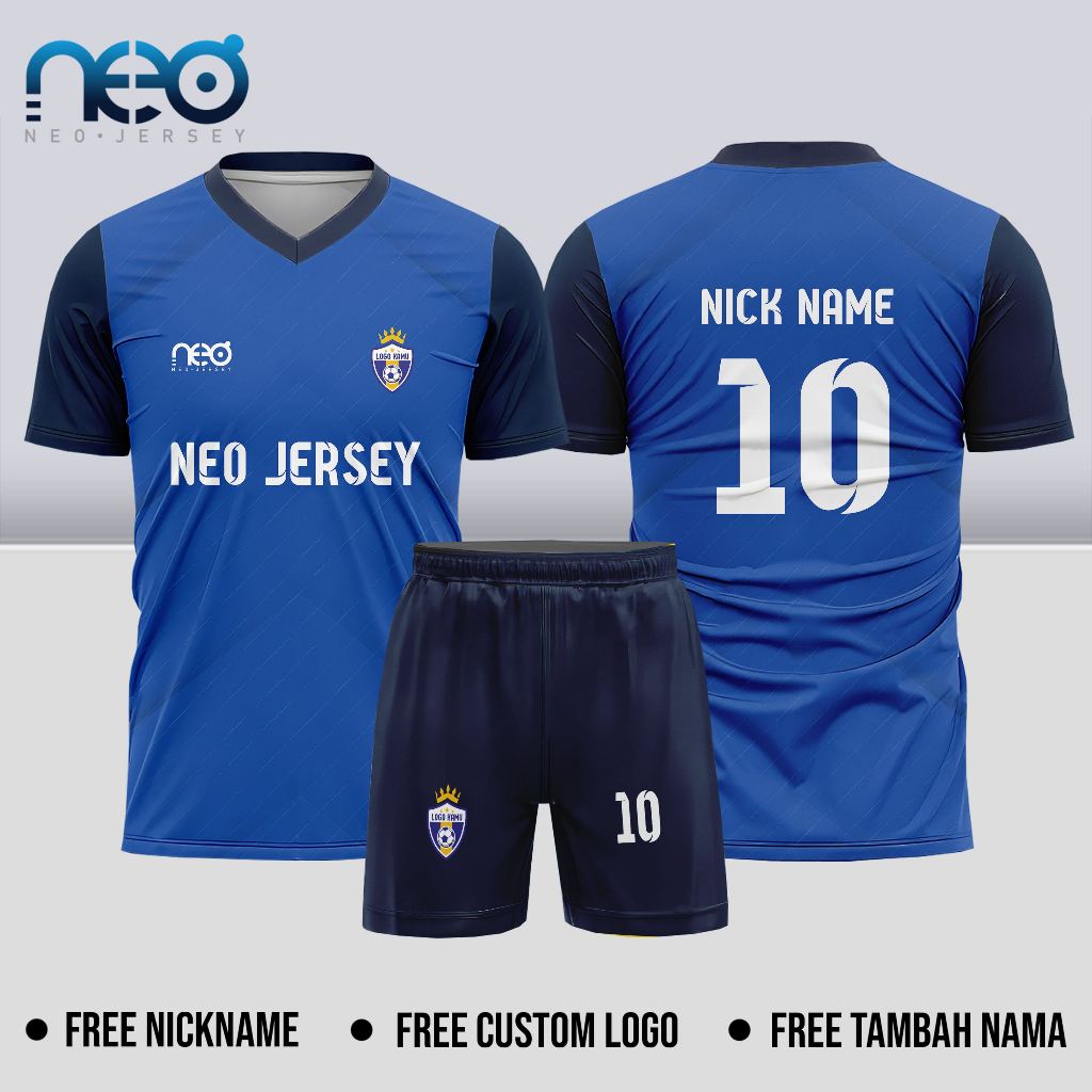 [NeoJersey] Jersey Futsal Keren Simple Baju Bola Keren Simple Free Nama Free Nomor Free Logo 008