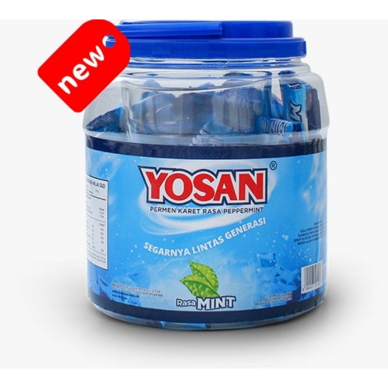 YOSAN MINT TOPLES | PERMEN KARET RASA PAPPER MINT