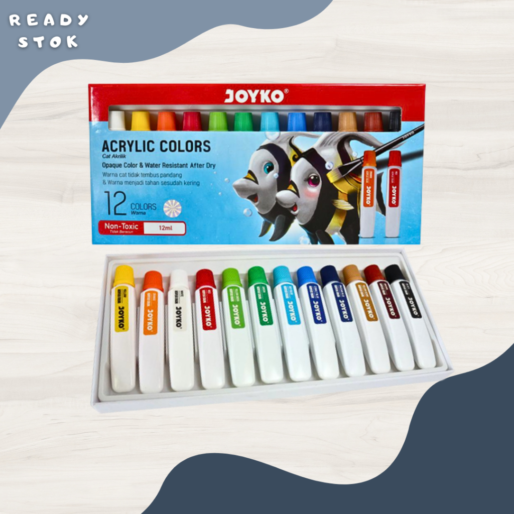 

CAT AKRILIK/CAT WARNA ACRYLIC ACC-12ML-12C (SET)