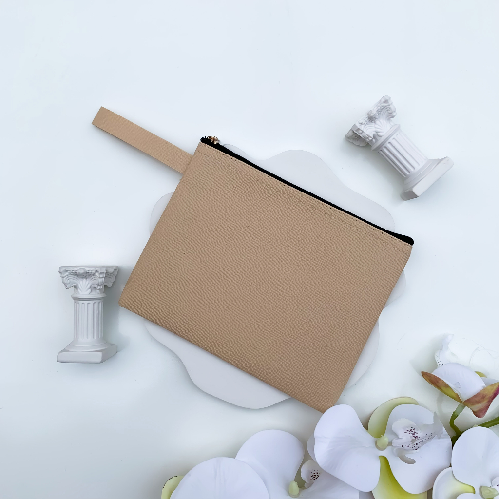 SOUVENIR PERNIKAHAN DOMPET PRADA ZIPPER / ZIPPER POUCH PRADA METALIK / SOUVENIR DOMPET KOSMETIK CORP